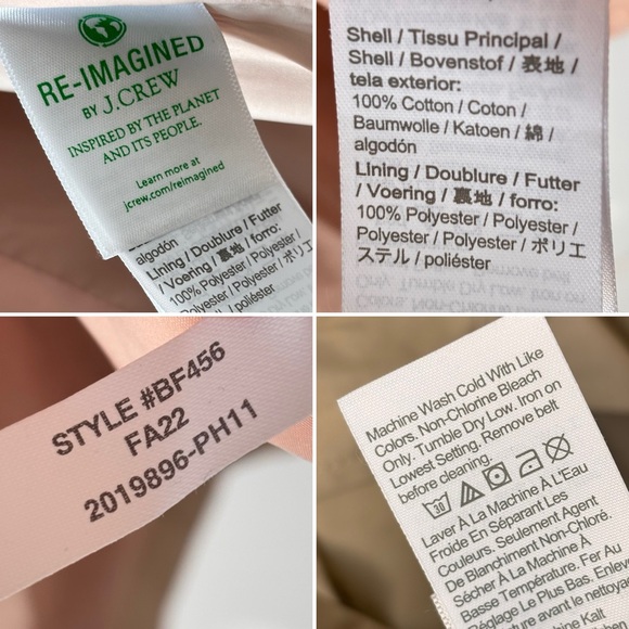 J. Crew Icon Trench Coat in Vintage Khaki Women's Size 4 - Picture 10 of 16